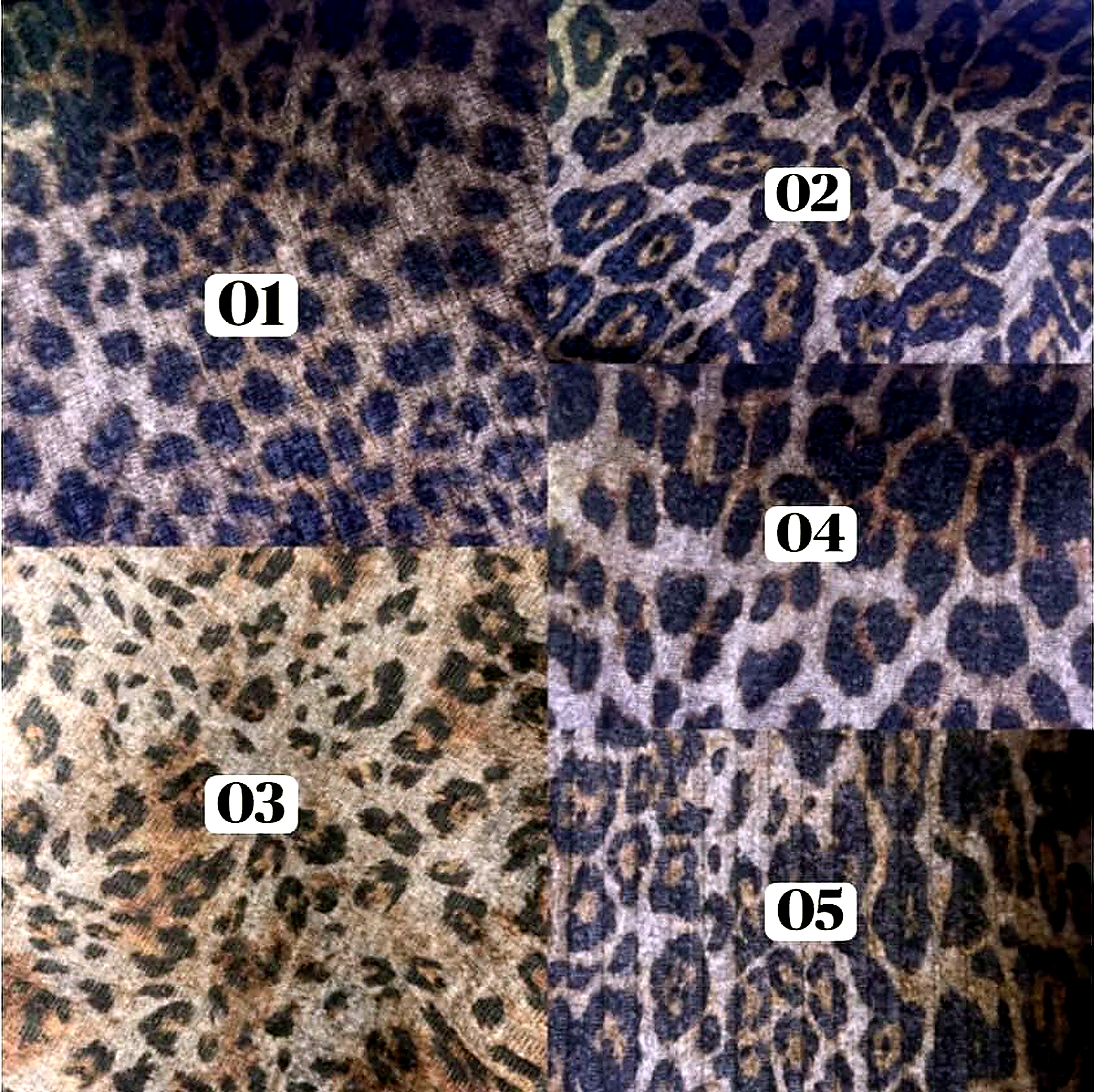Carta de colores animal print